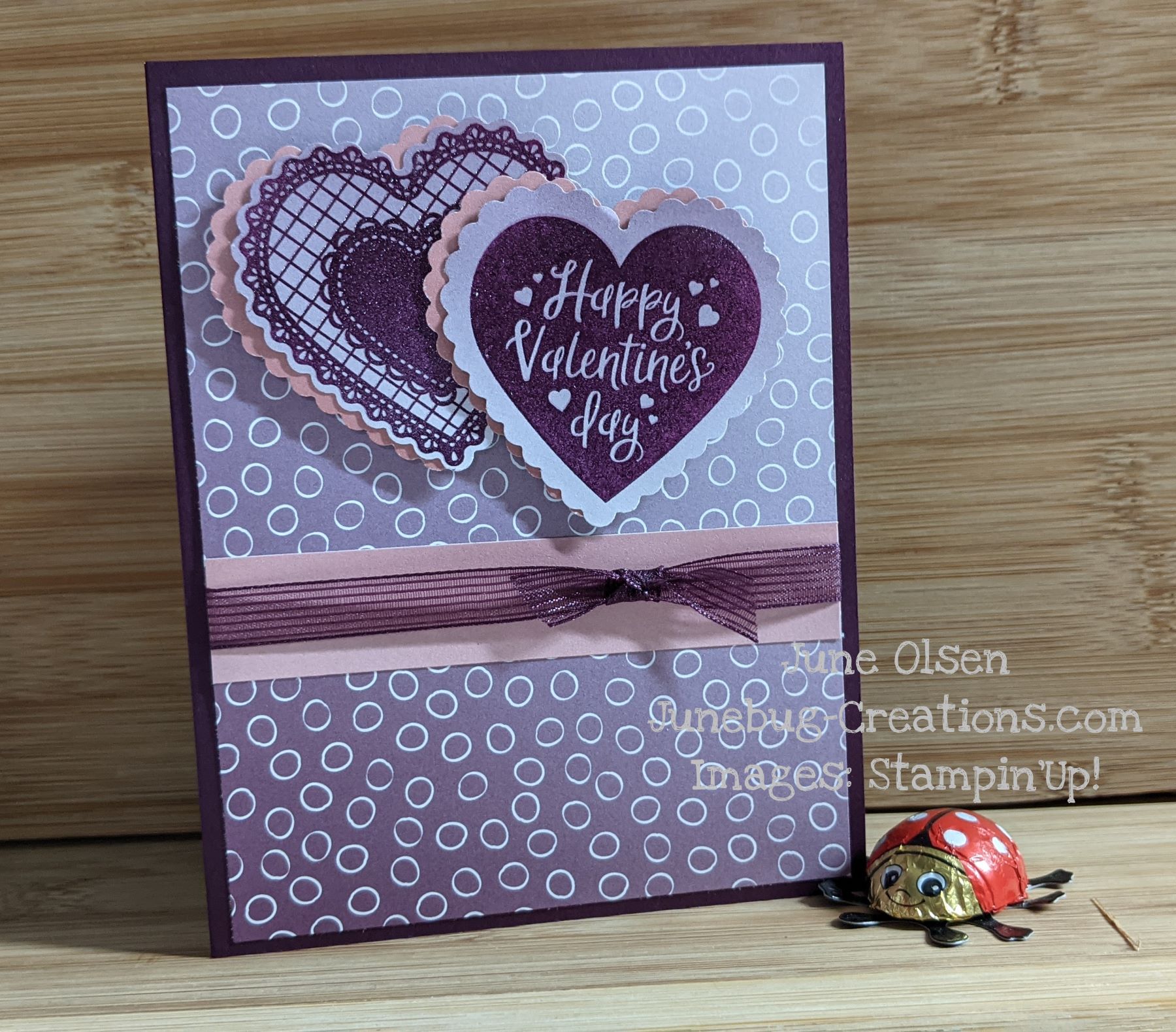 Junebug Creations Vaentine's Oh So Ombre card